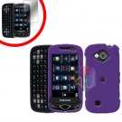 For Samsung Reality U820 Cover Hard Case Rubberized Purple +Screen 2-in-1