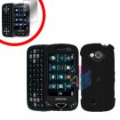 For Samsung Reality U820 Cover Hard Case Rubberized Black +Screen 2-in-1