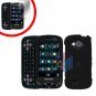 For Samsung Reality U820 Cover Hard Case Rubberized Black +Screen 2-in-1