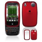 For Palm Pre Plus Cover Hard Case Rubberized Red