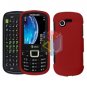 For Samsung Evergreen A667 Cover Hard Case Rubberized Red