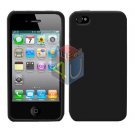 For Apple iphone 4S 4 Cover Hard Case Rubberized Black