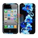 For Apple iphone 4S 4 Cover Hard Case Flower