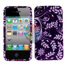 For Apple iphone 4S 4 Cover Hard Case P-Flower