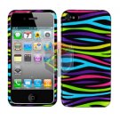 For Apple iphone 4S 4 Cover Hard Case Rainbow