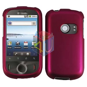 For Huawei Comet U8150 Cover Hard Case Rubberized Rose Pink