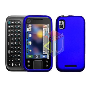 For Motorola Flipside MB508 Cover Hard Case Rubberized Blue