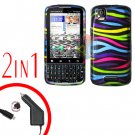 For Motorola Droid Pro A957 Car Charger +Hard Case Rainbow 2-in-1