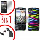 For Motorola Droid Pro A957 Screen +Car Charger +Hard Case Rainobw 3-in-1
