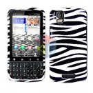 For Motorola Droid Pro A957 Cover Hard Case Zebra