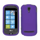 For LG Quantum C900 Cover Hard Case Rubberized Purple