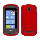 For LG Quantum C900 Cover Hard Case Rubberized Red