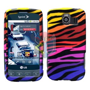 For LG Optimus U US670 Cover Hard Case C-Zebra