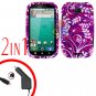 For Motorola Bravo MB520 Cover Hard Case P-Flower 2-in-1