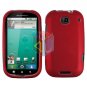 For Motorola Bravo MB520 Cover Hard Case Rubberized Red