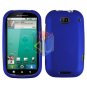 For Motorola Bravo MB520 Cover Hard Case Rubberized Blue