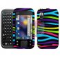 For Motorola Flipside MB508 Cover Hard Case Rainbow
