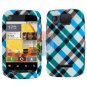 For Motorola Citrus WX445 Cover Hard Case Plaid