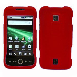 For Huawei Ascend M860 Cover Hard Case Rubberized Red