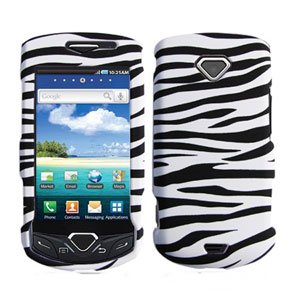 For Samsung Gem i100 Cover Hard Phone Case Rubberized Zebra