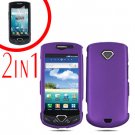 For Samsung Gem i100 Cover Hard Phone Case Purple + Screen Protector