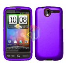 FOR HTC Desire Cover Hard Case Rubberized Purple