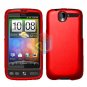 FOR HTC Desire Cover Hard Case Rubberized Red