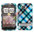 For HTC ThunderBolt Cover Hard Phone Case Plaid