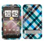 For HTC ThunderBolt Cover Hard Phone Case Plaid