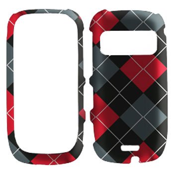 For Nokia C7-00 Cover Hard Case R-Plaid