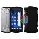 For Sony Ericsson Xperia Play Cover Hard Case Rubberized Black