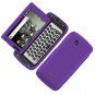 For Samsung Sidekick 4G Car Charger +Cover Hard Case Purple 2-in-1