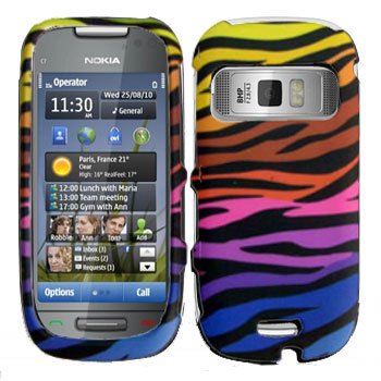 For Nokia Astound C7 Cover Hard Case C-Zebra