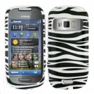 For Nokia C7-00 Cover Hard Case Zebra