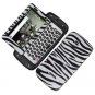For Samsung Sidekick 4G Car Charger +Cover Hard Case Zebra 2-in-1