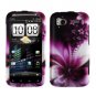 For HTC Sensation Cover Hard Case L-Flower + Screen Protector 2-in-1
