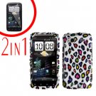 For HTC Sensation Cover Hard Case R-Leopard + Screen Protector 2-in-1