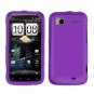 For HTC Sensation Cover Hard Case Purple + Screen Protector 2-in-1