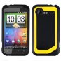 FOR HTC Droid Incredible 2 Cover Hard Phone Case 2-Tone Black/Yellow