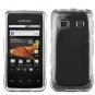 For Samsung Prevail M820 Car Charger +Hard Case Transparent Clear