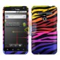 For LG Revolution VS910 Car Charger +Cover Hard Case C-Zebra 2-in-1