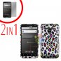 For LG Revolution VS910 Cover Hard Case R-Leopard + Screen Protector 2-in-1