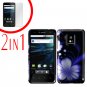 For LG Optimus 2x P990 Cover Hard Case B-Flower +Screen 2-in-1