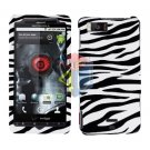 For Motorola Droid X2 Cover Hard Case Zebra