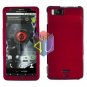 For Motorola Milestone X Cover Hard Case Rubberized Red