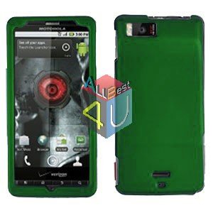 For Motorola Milestone X Cover Hard Case Rubberized Green