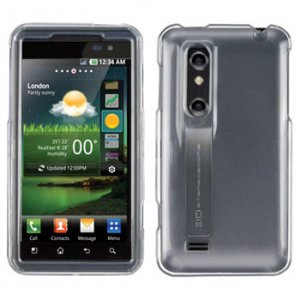 For LG Thrill 4G / Optimus 3D P920 Cover Hard Case Transperant Clear