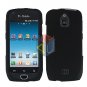 For Samsung Exhibit 4G Cover Hard Case Rubberized Black +Screen Protector