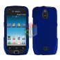 For Samsung Exhibit 4G Cover Hard Case Rubberized Blue +Screen Protector