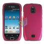 For Samsung Exhibit 4G Cover Hard Case Rubberized R-Pink +Screen Protector